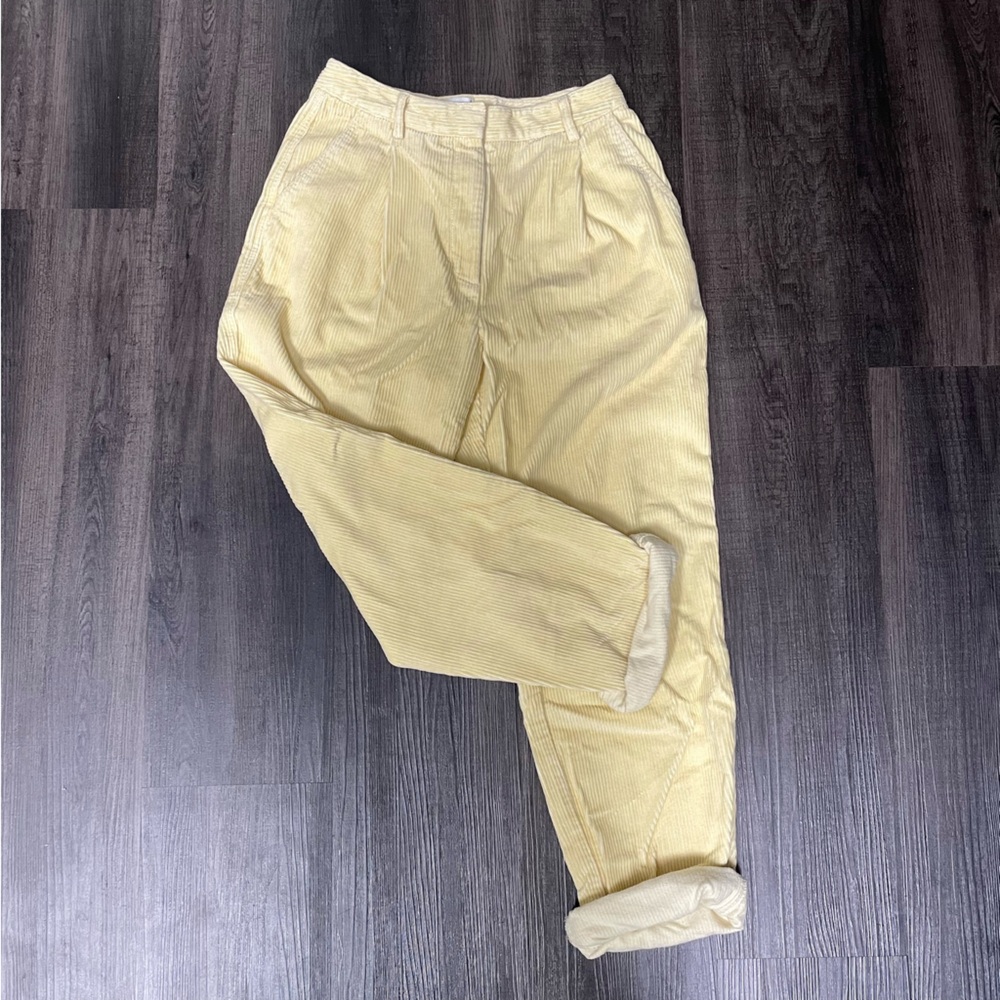 Wilfred Free Corduroy Pants in Light Yellow